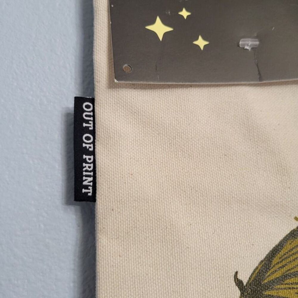 Fourth Wing Riders Quadrant TOTE BAG Canvas Out of Print Iron Flame Onyx Storm - Picture 2 of 9